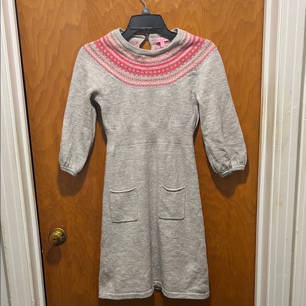 Lilly Pulitzer Wool Angora Fair Isle Mini Dress